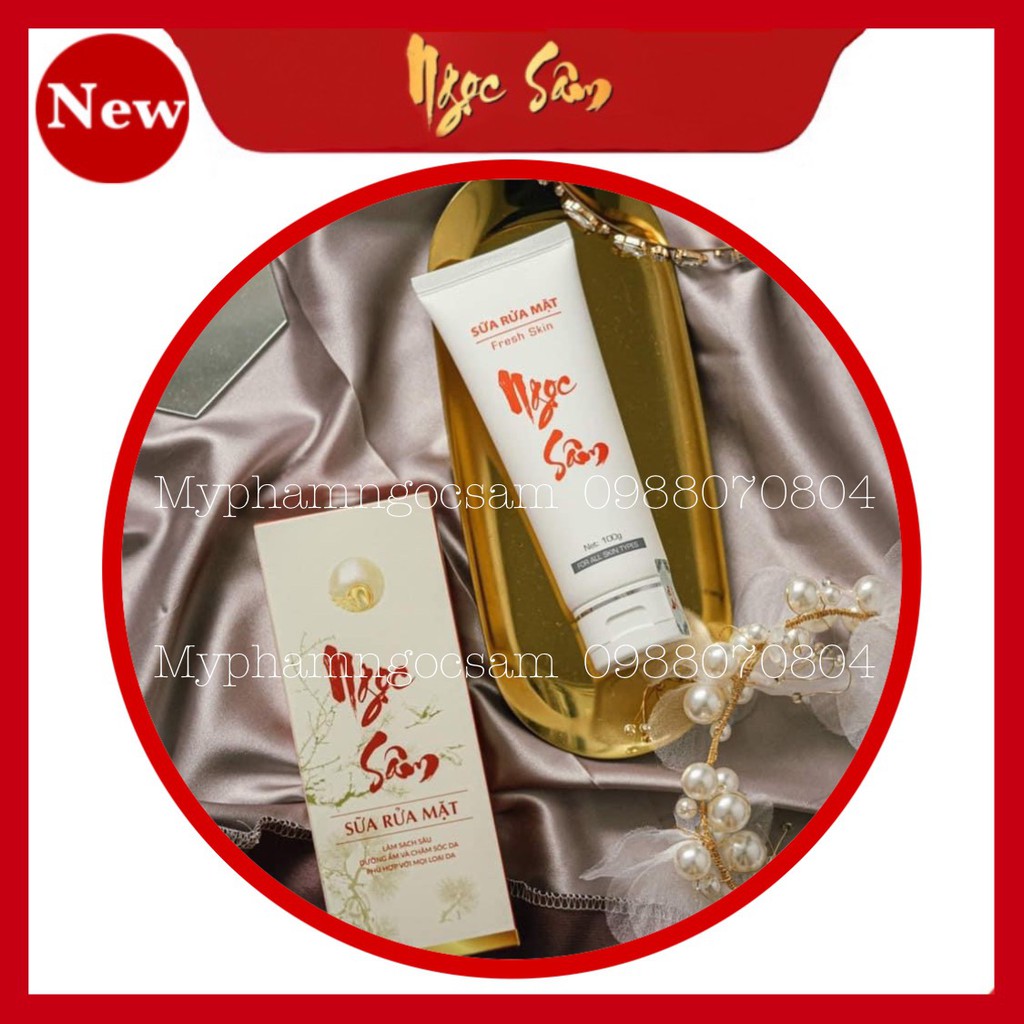  Sữa Rửa Mặt Ngọc Sâm Ngừa Mụn Trắng Da