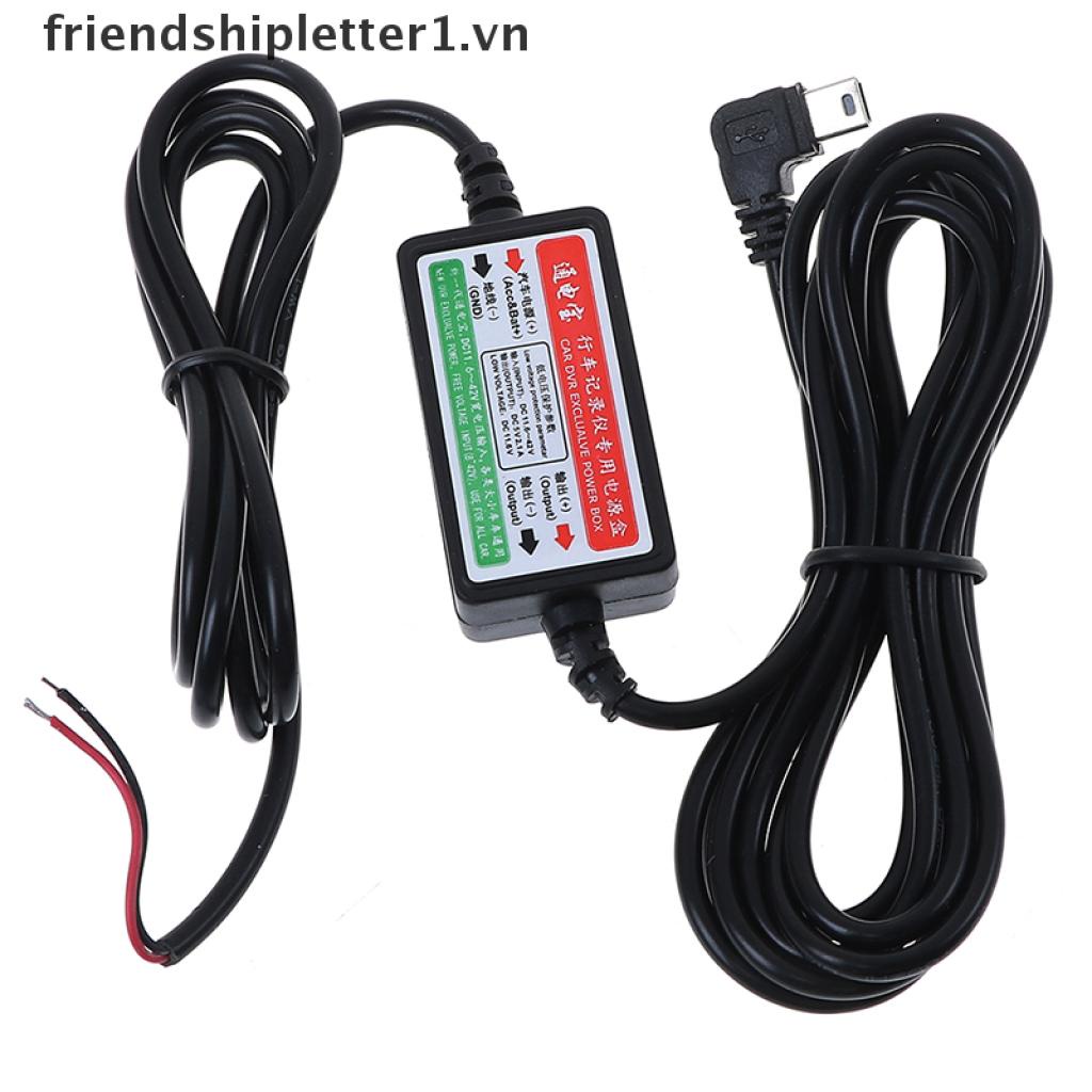 【friendshipletter1.vn】 Car dash camera cam hard wire kit mini USB for car camcorder DVR 12V/24V to 5V .