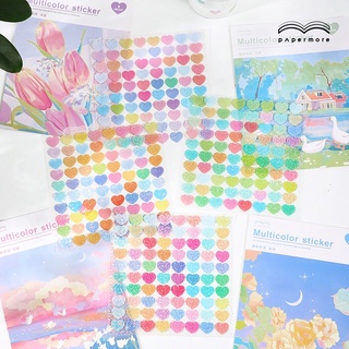 🌸Paper More Miếng Dán Lấp Lánh Sequins Sticker Galaxy Hình Trái Tim Lấp Lánh🌸