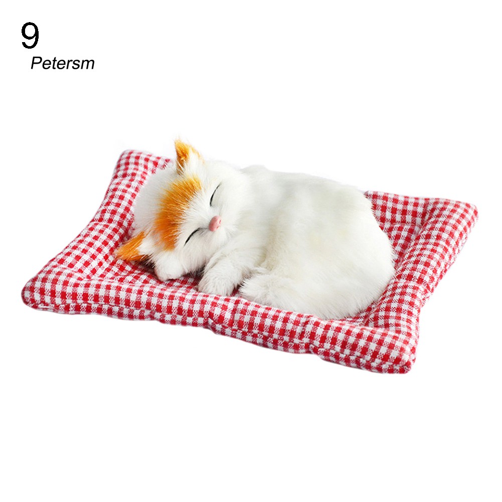 Đồ trang trí xe hơi hình chú mèo nằm ngủ trên xe đáng yêu