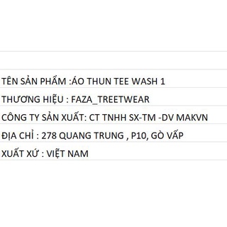 ÁO THUN TEE WASH 1