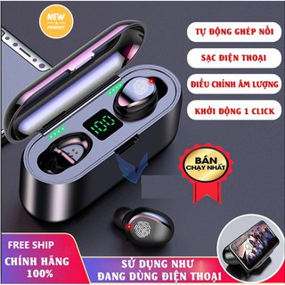 Tai Nghe Bluetooth Không Dây Amoi F9 Pro Cảm Ứng, Phiên Bản Nâng Cấp Cho Âm Thanh Vòm, Màn Hình Led