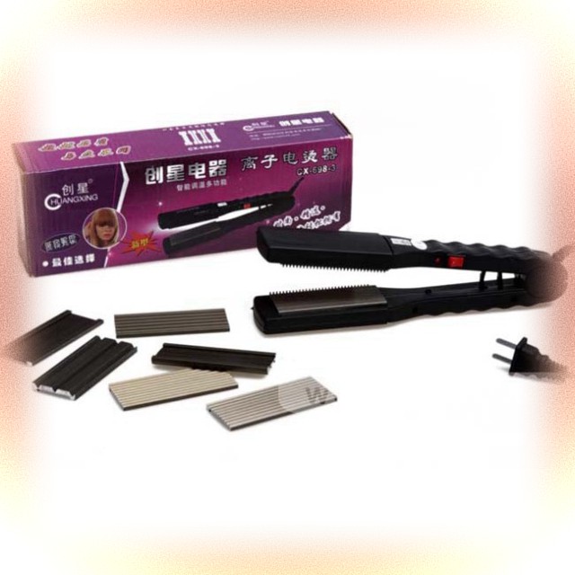 HOT'' Máy Bấm Duỗi Kẹp Tóc – Gồm 1 Máy Và 8 Thẻ Kim Loại Thay Thế MỚI RẺ