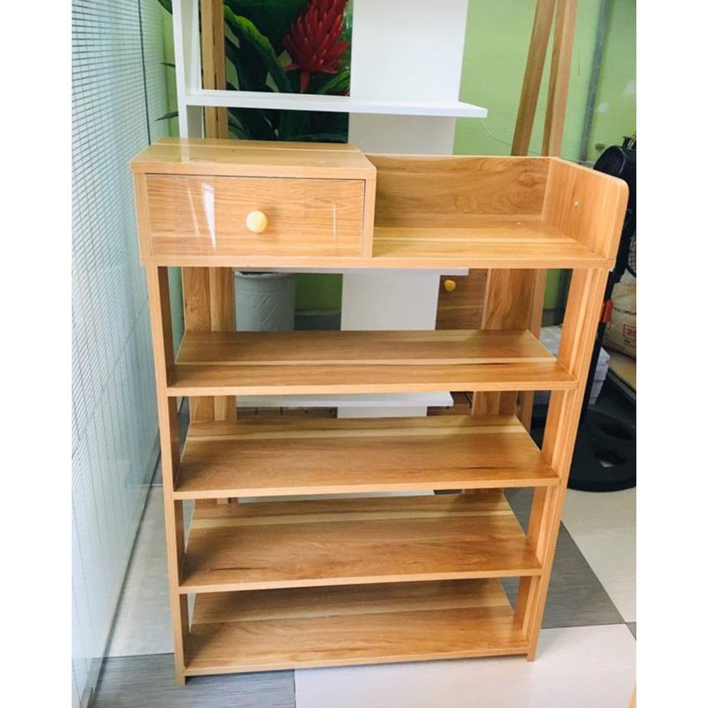 MIỄN SHIP KỆ ĐỂ GIÀY GỖ 5 TẦNG 80x60x25cm