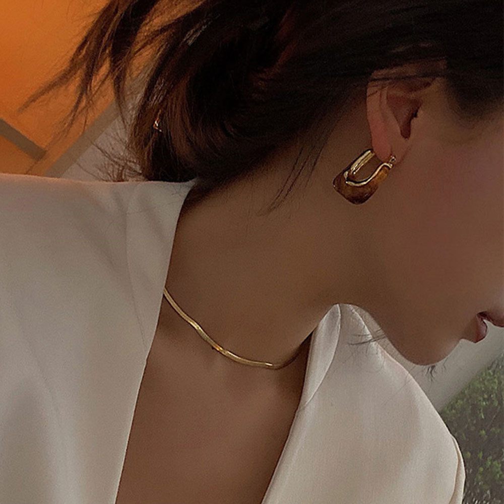 Hoa Tai Dạng Vòng Thời Trang Dành Cho Nữ