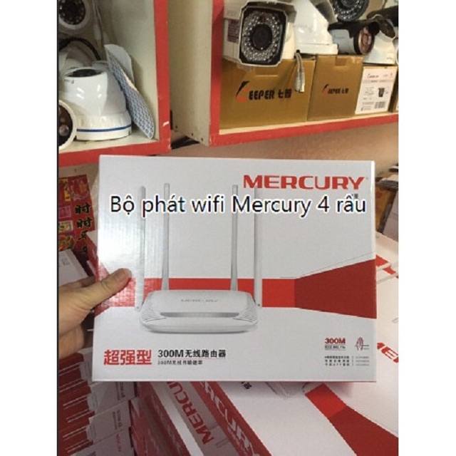 Moden Mercusys 4 râu phát wifi truyền tải cực tốt- Bộ moden 4 râu sóng truyền tốc độ cao