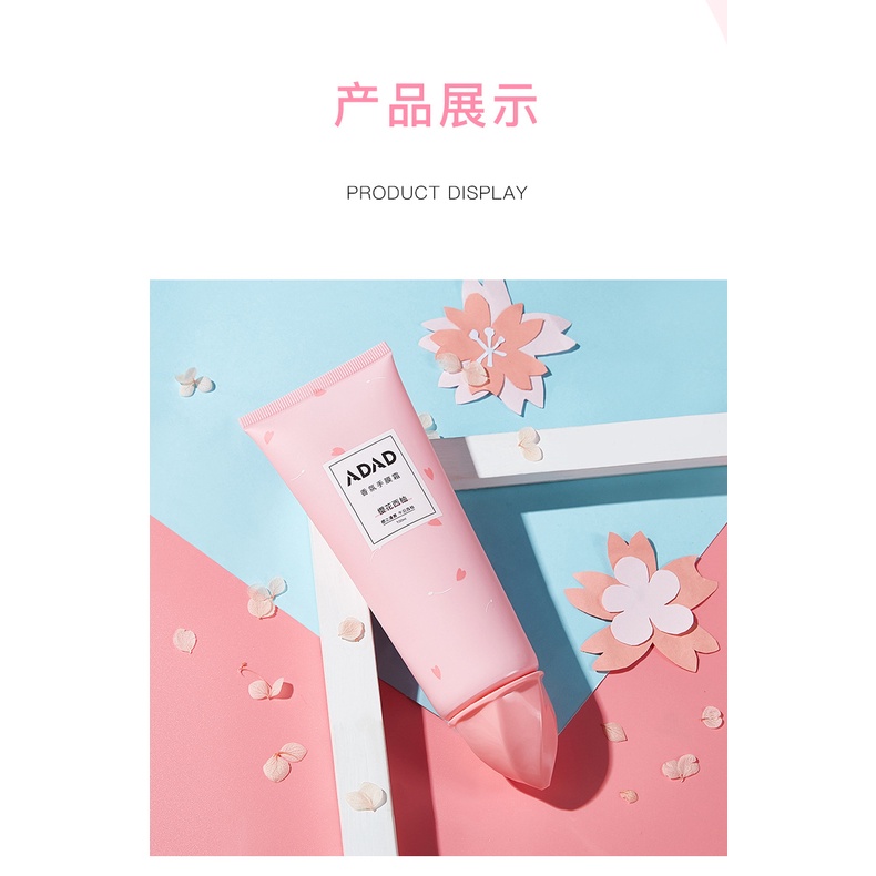 Kem Dưỡng Da Tay ADAD Tinh Chất Hoa Anh Đào 100ml Hộp Hồng loại chuẩn