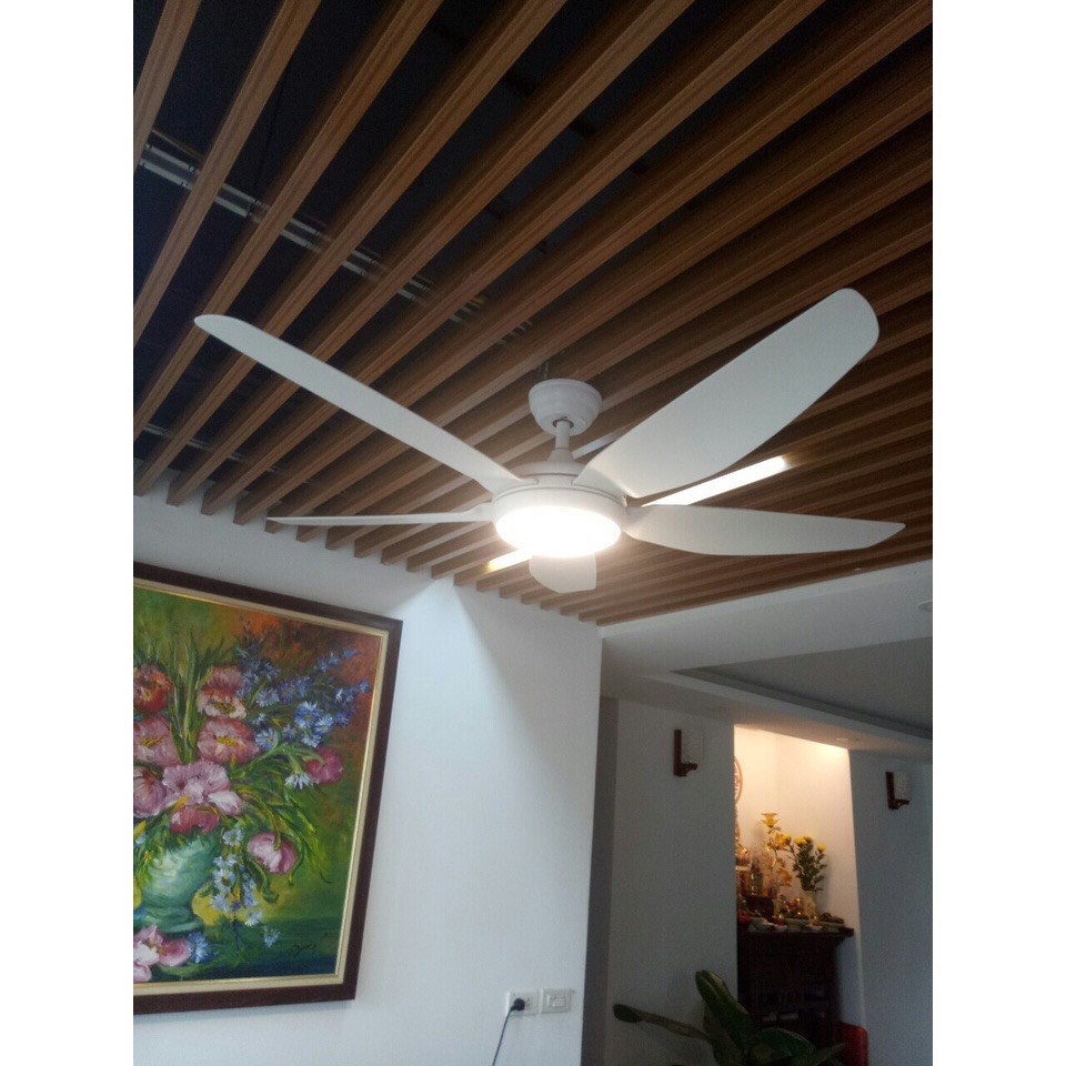Quạt trần đèn sải cánh dài có remote từ xa đảo ngược chiều,chạy siêu êm đèn cực sáng