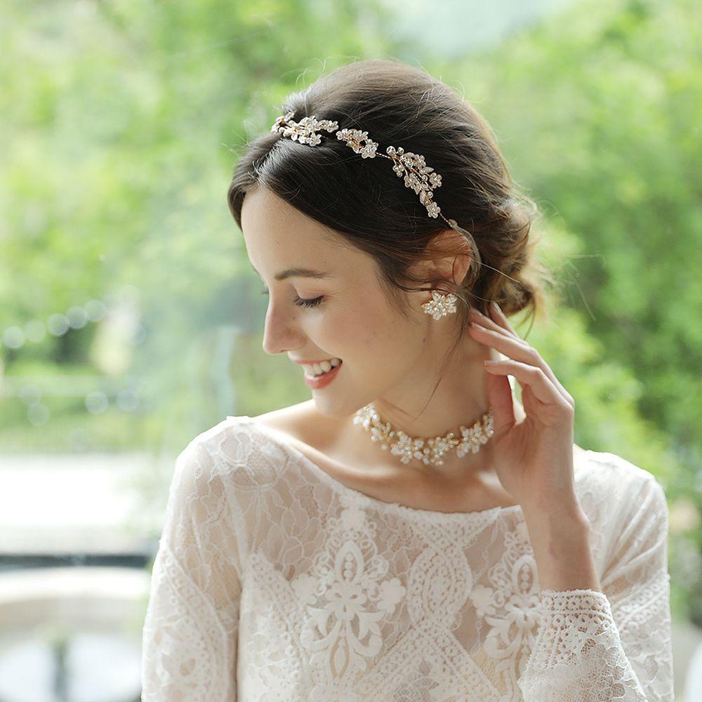 Băng Đô Hoa Cài Tóc Cho Cô Dâu Ngày Cưới