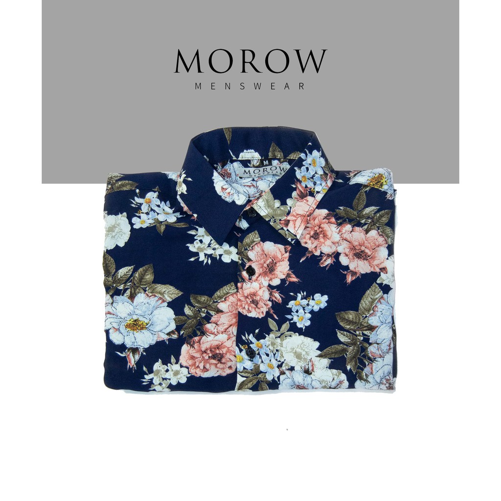 Áo sơ mi nam họa tiết ngắn tay MOROW A06 | BigBuy360 - bigbuy360.vn