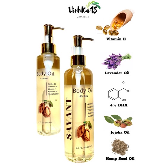 ₪ [BODY OIL] Dầu Dưỡng Sáng Bóng Da 4% BHA