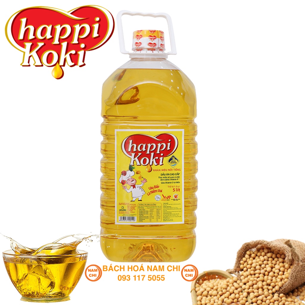 [CAN 5L] Dầu Ăn Happi Koki Can 5L