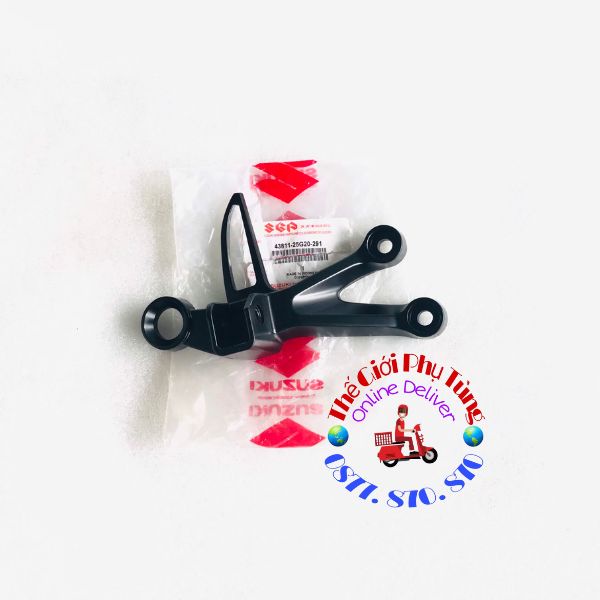 Pát gác chân sau Raider fi - Satria fi Zin Suzuki indo - 43811-25G20-291/ 43821-25G30-291