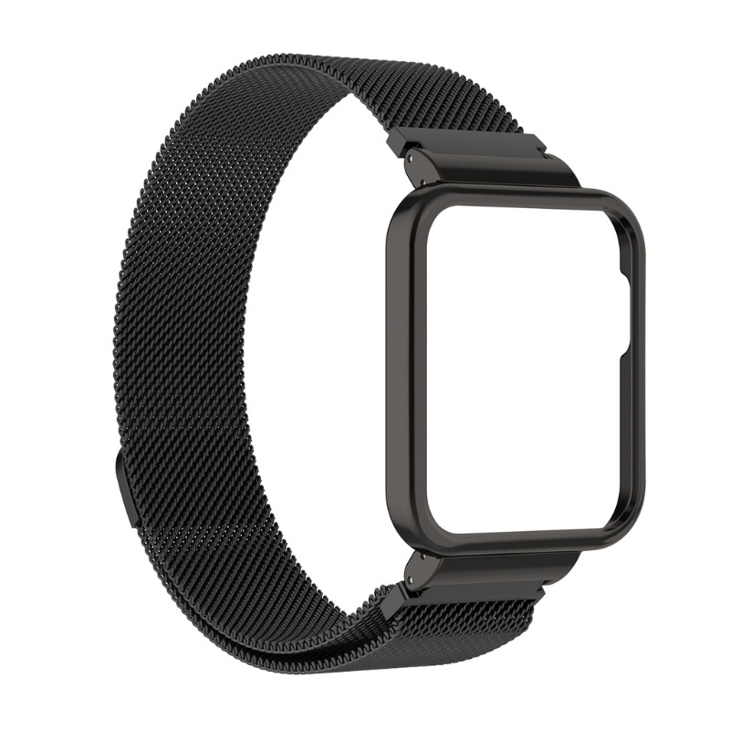 Dây đeo thay thế cho đồng hồ thông minh Xiaomi Mi Watch Lite/Redmi 1 kèm vỏ bọc bằng thép không gỉ