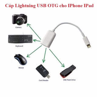 Cáp Lightning USB OTG cho Ipad, Iphone