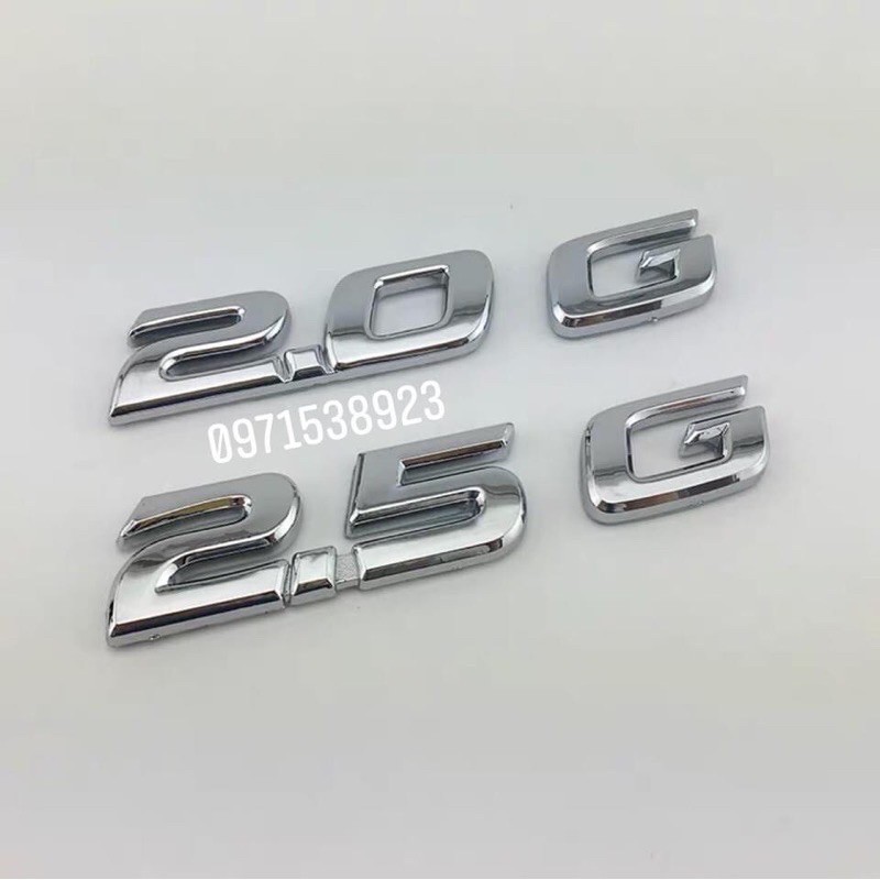 Logo chữ toyota camry 2.4, 2.5, 2.0, E,Q,G dán xe toyota