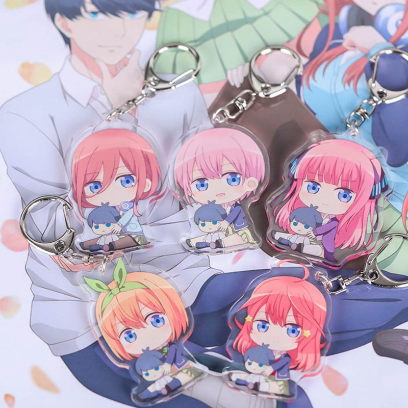 Móc khóa acrylic hình nhân vật anime The Quintessential Quintuplets