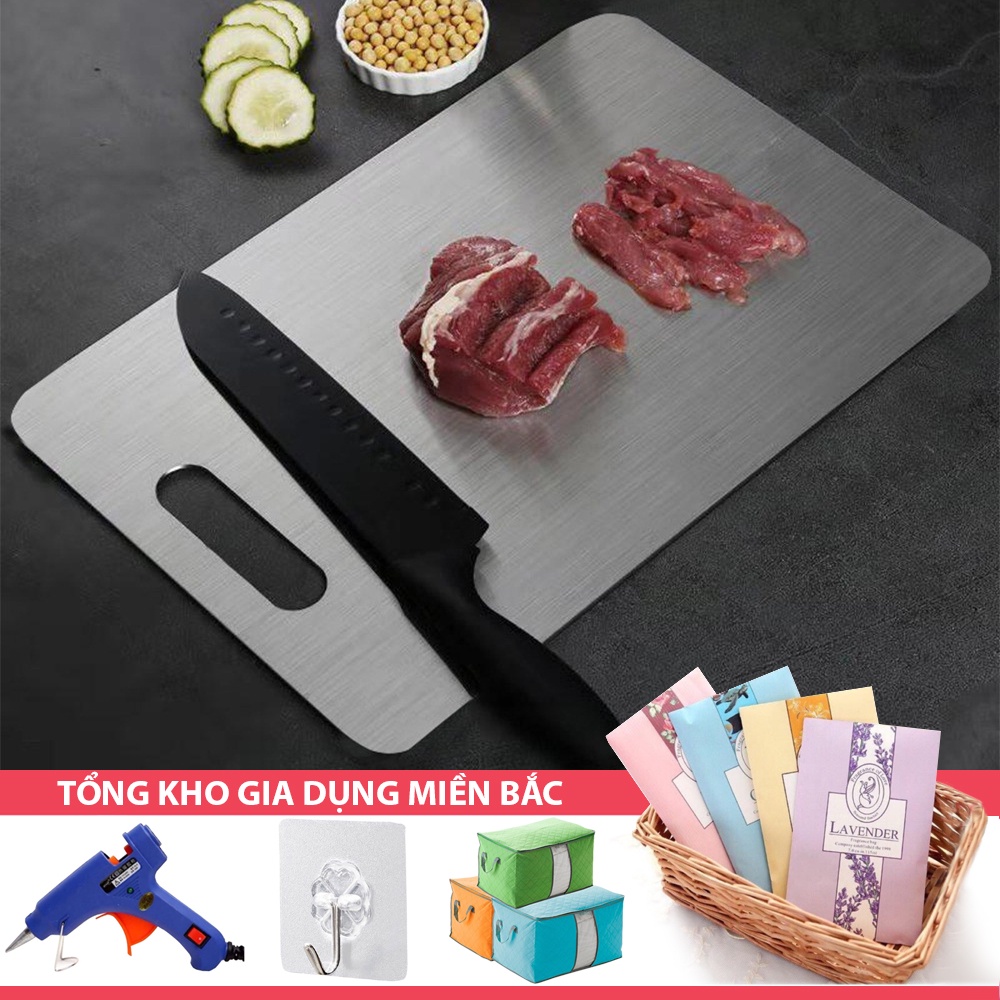 [Tổng Kho Sỉ] Thớt Inox 304 - Vuông Kháng Khuẩn - Chống Ẩm Mốc Độc Hại