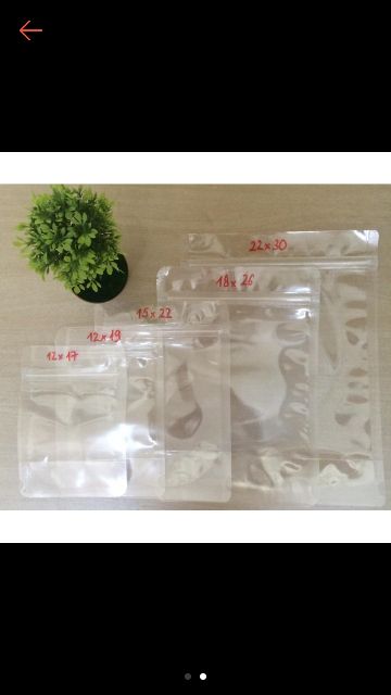 1 Kg Túi zip đáy đứng 2 mặt trong- Túi zip trong