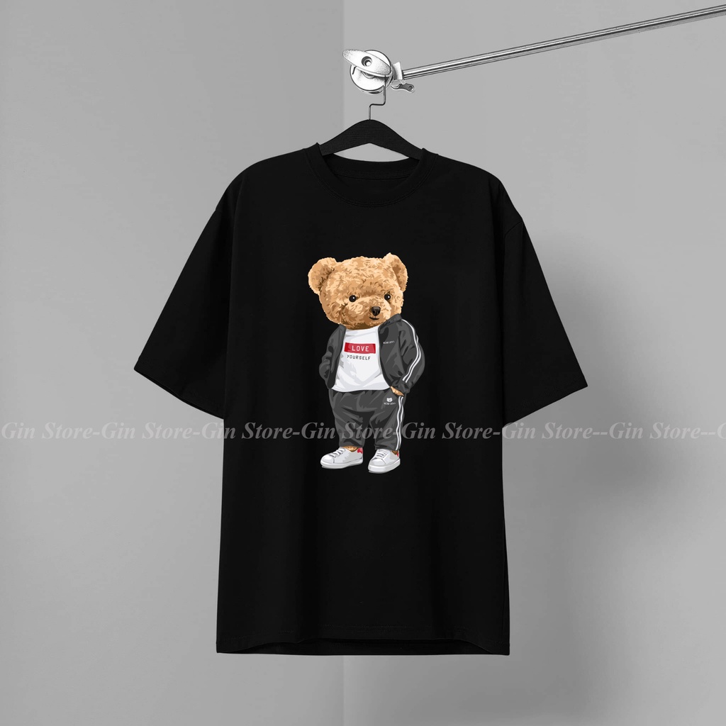 Áo thun hình GẤU HOTTREND BEST SELLER Cotton Co giãn 2 chiều