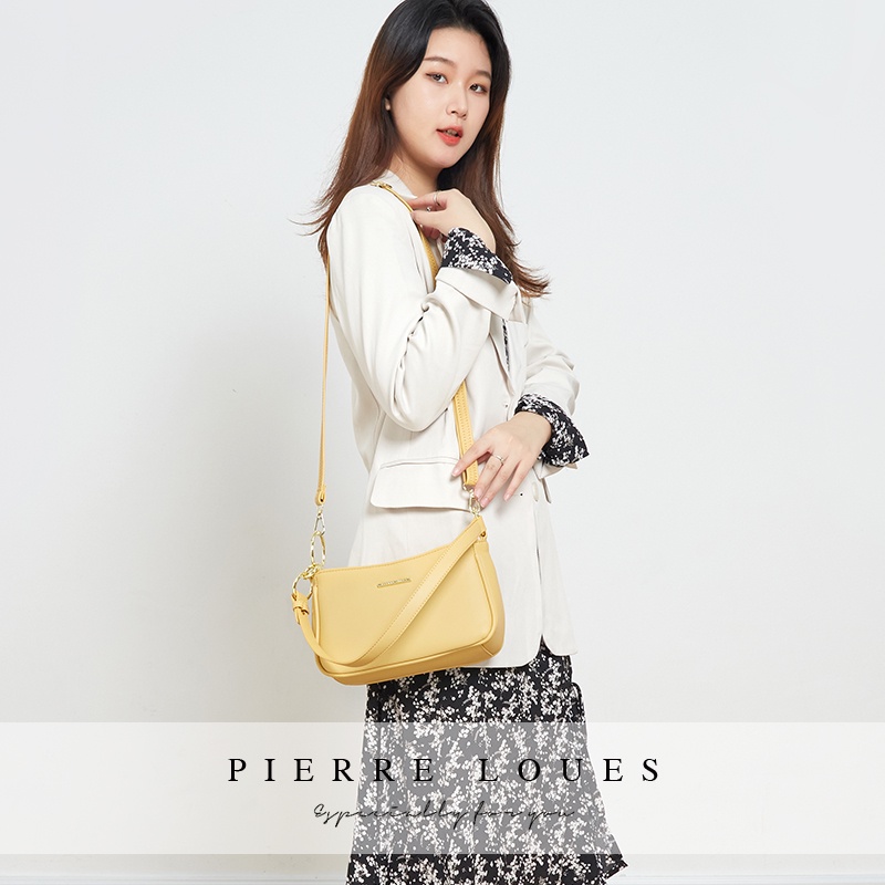 Túi đeo vai Pierre Loues kiểu yên ngựa thời trang đơn giản dành cho nữ