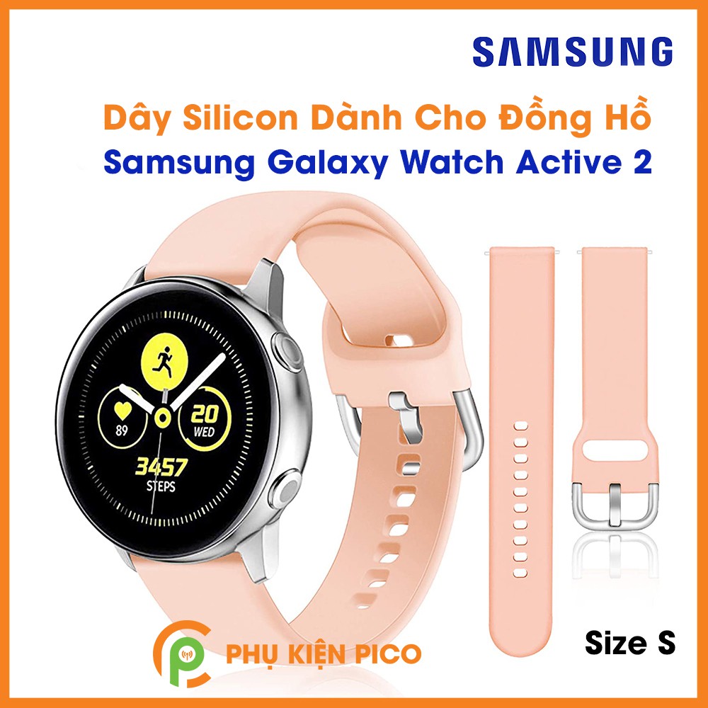 Dây silicon đồng hồ Samsung Galaxy Watch Active 2 40/44mm bản rộng 20mm