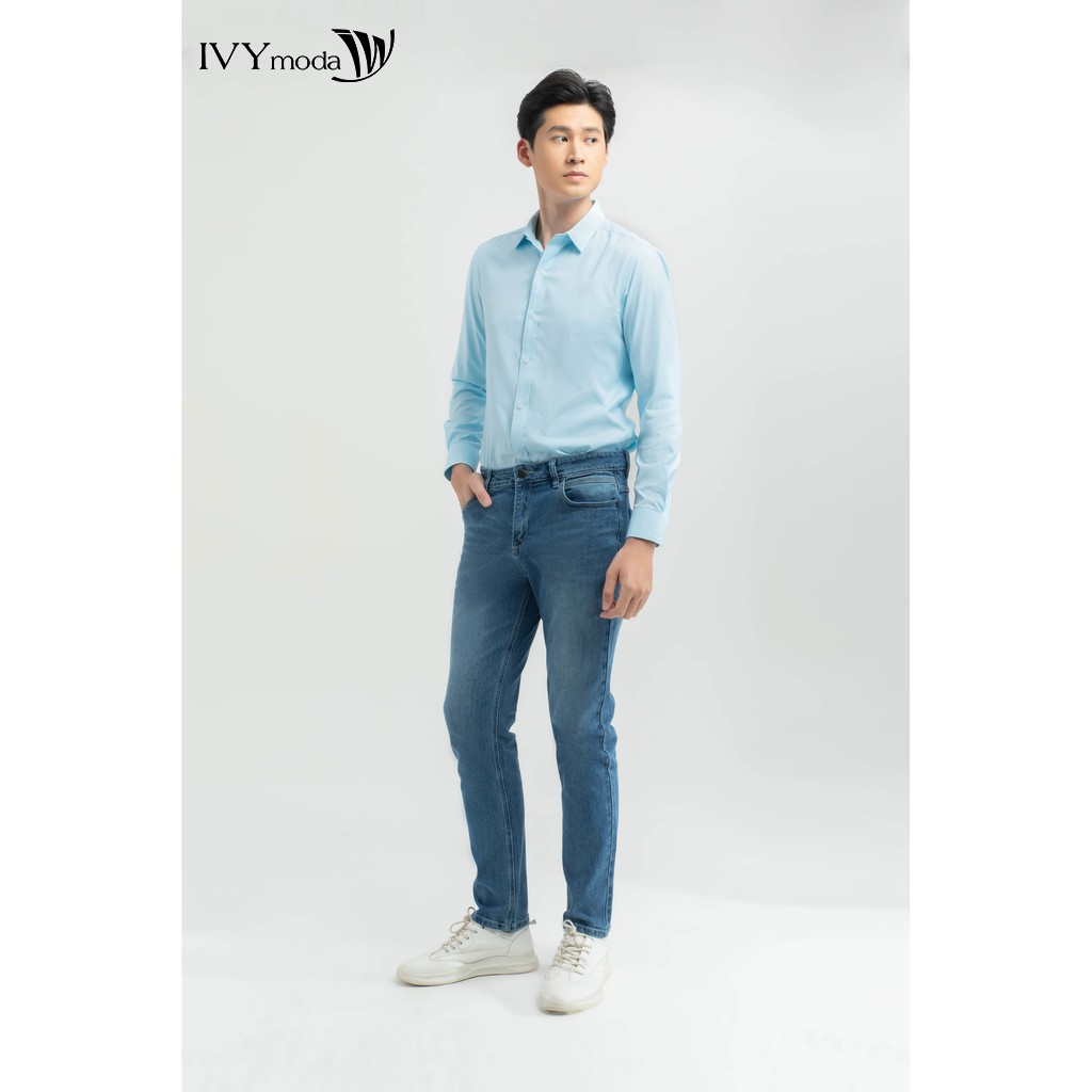  Quần bò nam dáng Slim Fit IVY moda MS 25E2576