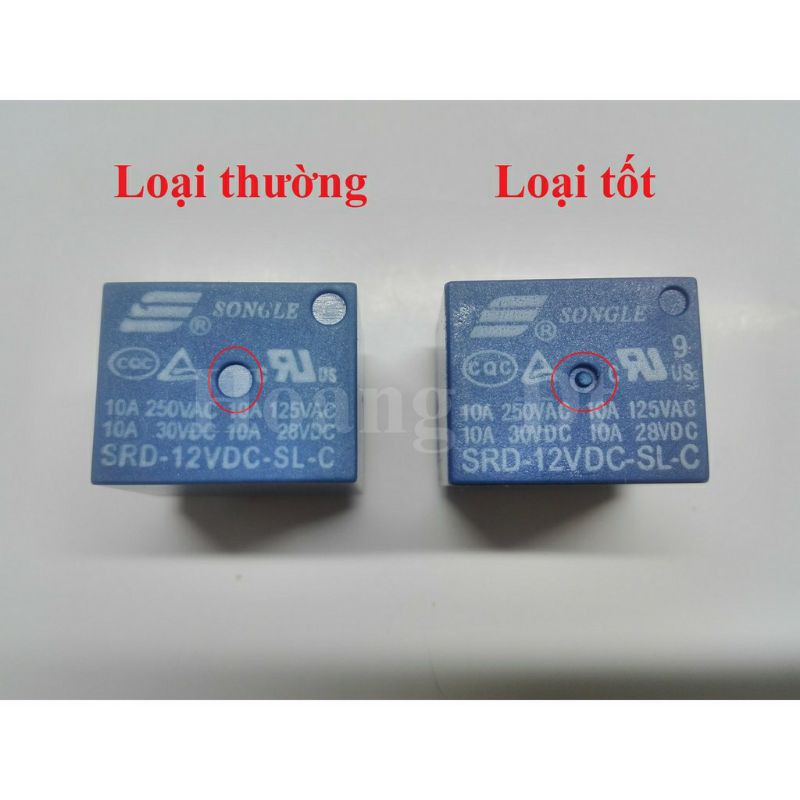 Relay 5v ,12v,24v rờ le 5v ,12v,24v 5 chân SongLe - 5v -10a 12v-10a