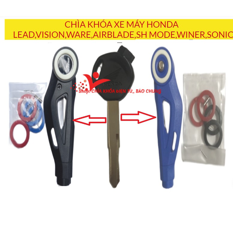 Chìa khóa độ gập xe máy Honda, yamaha