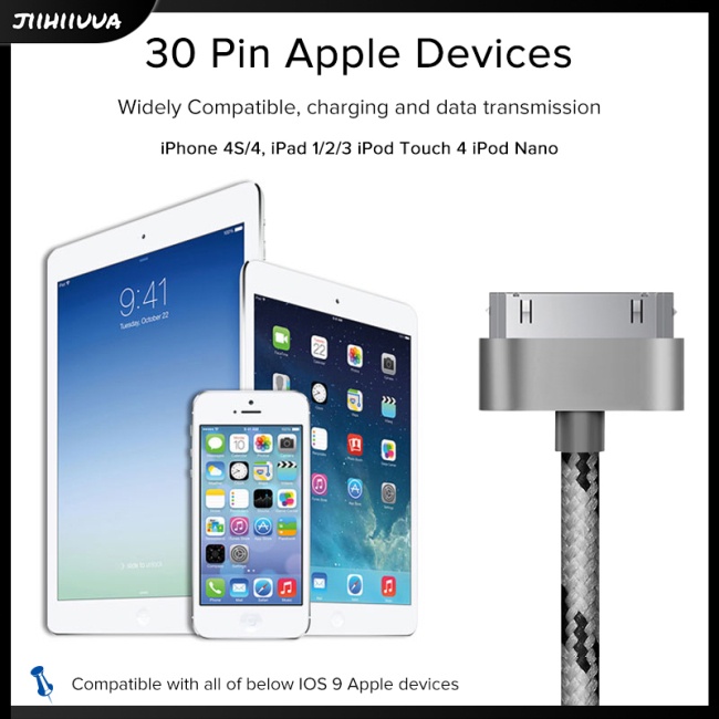 Dây Cáp Sạc 1m Cho Iphone 4 4s Và Ipad 2 3