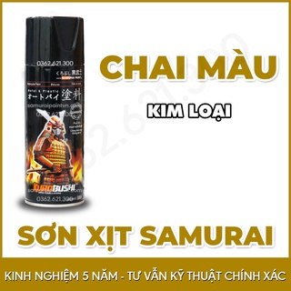Giá Sơn Samurai - 12 Mã Màu Kim Loại Sơn Xịt Samurai