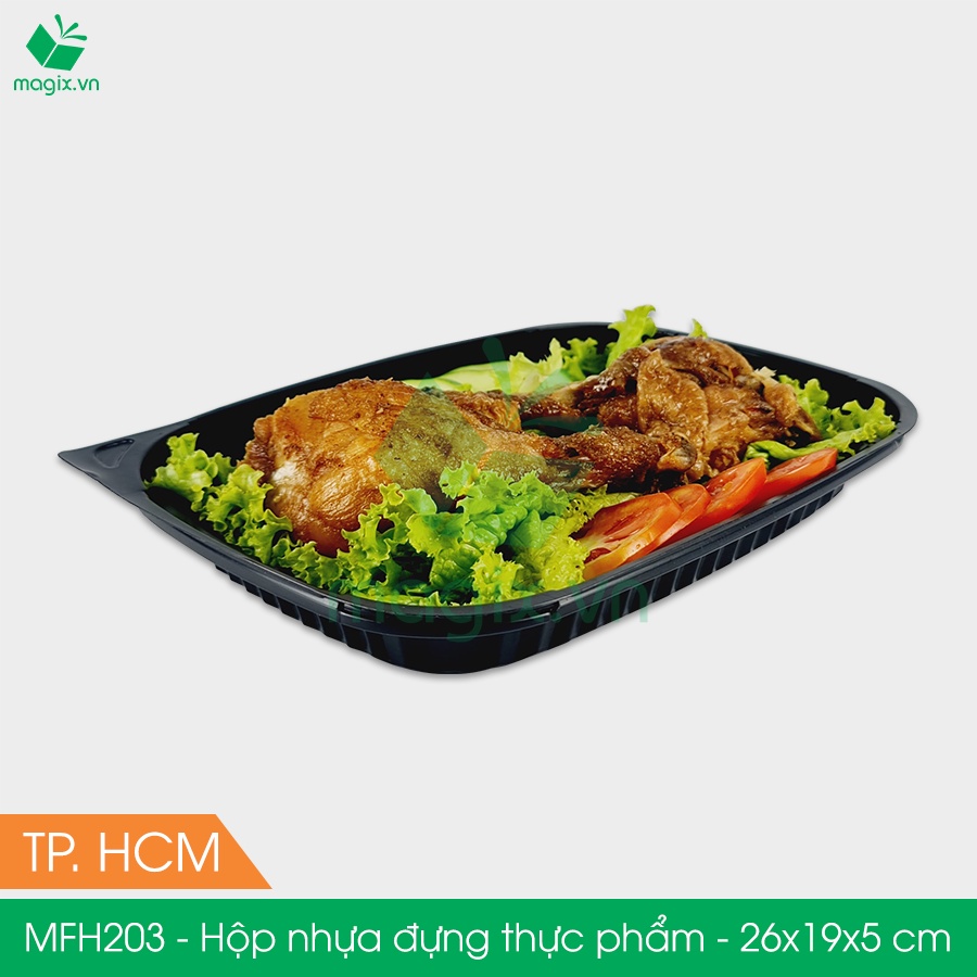 MFH203 - 50 Hộp nhựa đế đen nắp trong HT203