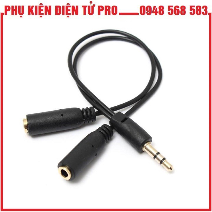 Dây Chia Rắc Loa Chuẩn 3.5 Từ 1 Ra 2 (Đen)