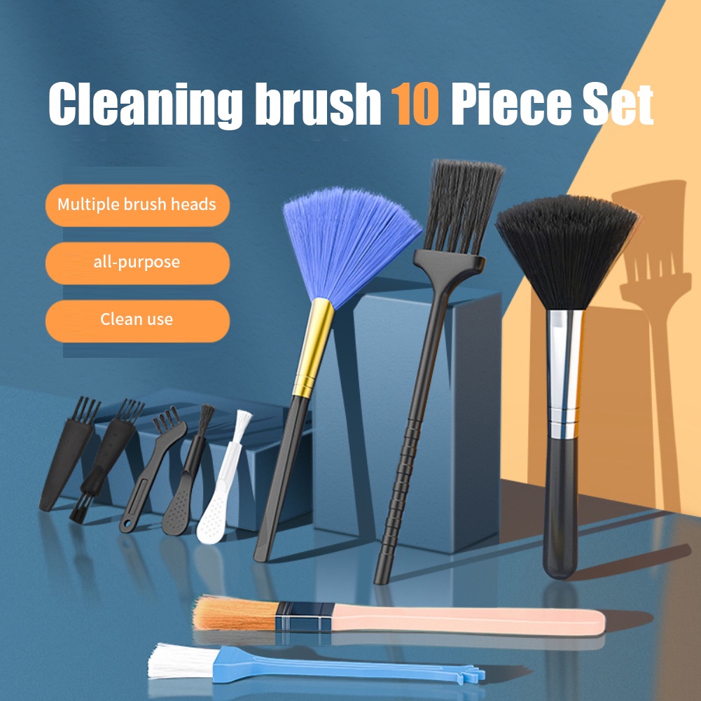 Set 10 Cọ Vệ Sinh Bàn Phím Máy Tính / Điện Thoại Chống Tĩnh Điện