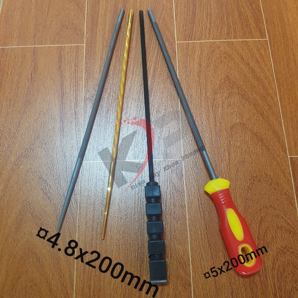 Dũa xích cưa máy xăng 2 thì 4mm 4.8mm 5mm