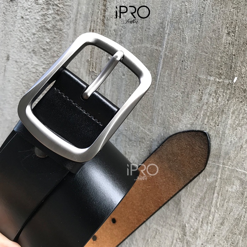 Thắt lưng nam da bò nguyên tấm cao cấp thương hiệu IPRO TL76