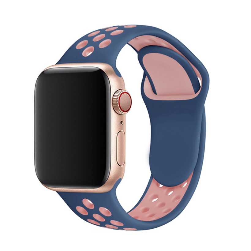 Dây đeo silicon thay thế cho Apple Watch 7 6 SE 5 4 41mm 45mm 44mm 40mm 54321 38mm 42mm