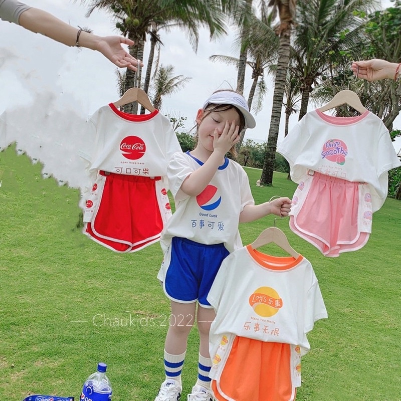 Bộ cotton giải khát mùa hè cho bé
