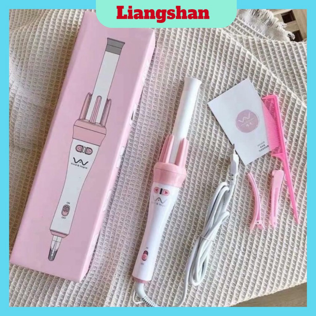 Máy Uốn Tóc FreeShip Uốn Tự Động Xoay 360 Độ - Máy Làm Xoăn Cực Tốt