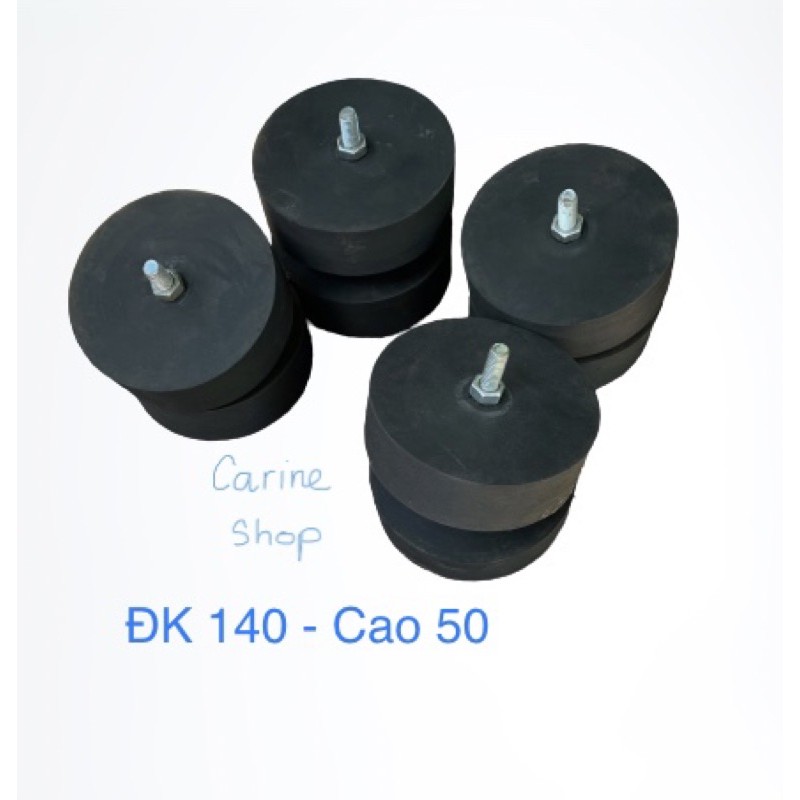 Cao su giảm chấn chân máy đường kính 140  - không ốc