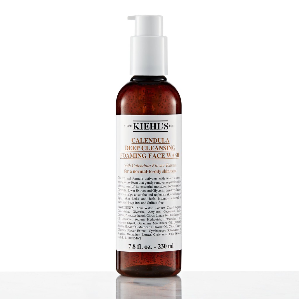 [DUTYFREE_SẴN] Sữa rửa mặt hoa cúc Kiehls (Kiehl's Calendula Deep Cleansing Foaming Face Wash) 230ml 500ml