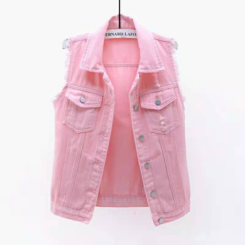 Áo Sát Nách Denim Màu Sắc Thời Trang Cho Nữ