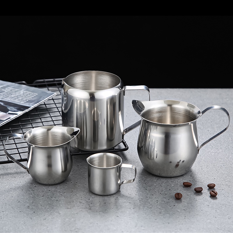 Cốc pha sữa / cà phê / latte bằng thép không gỉ có thể điều chỉnh