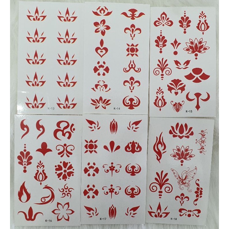 Miếng dán chu sa dán cổ trang size vừa