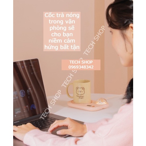 Dụng cụ làm nóng, giữ nhiệt nước uống, cafe, sữa cho bé, cài đặt 3 mức nhiệt độ thích hợp