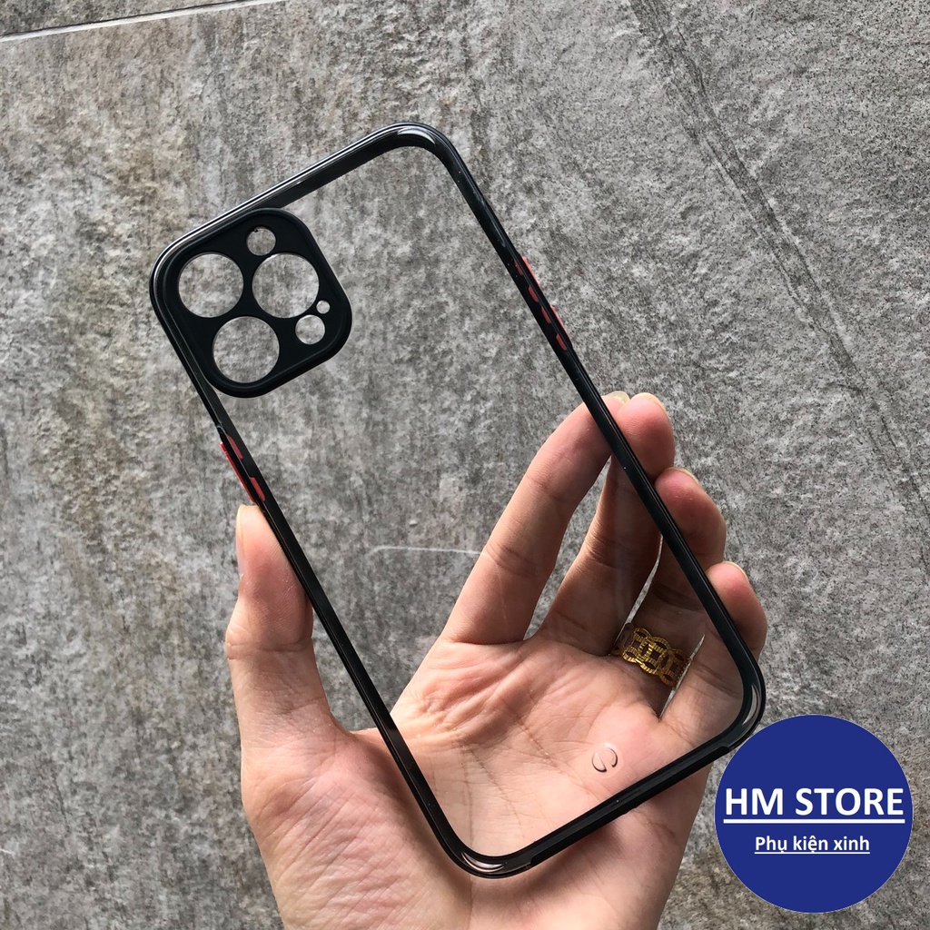 Ốp lưng VIỀN MÀU bảo vệ CAMERA dành cho 6/6plus/6s/6splus/7/7plus/8/8plus/x/xr/xs/11/12/13/pro/max/plus/promax