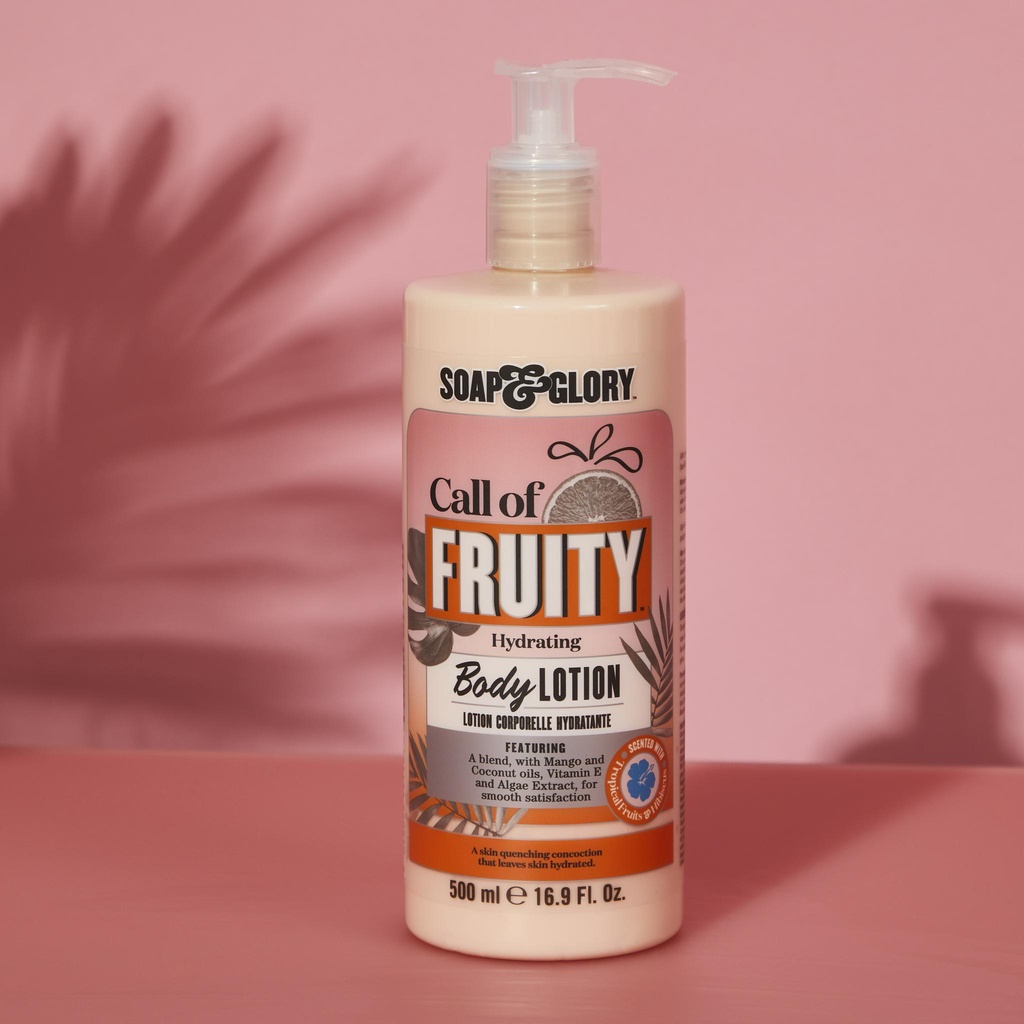 [mẫu mới] Sữa dưỡng thể Soap and Glory Call of Fruity The Way She Smoothes Softening Body Lotion 500ml