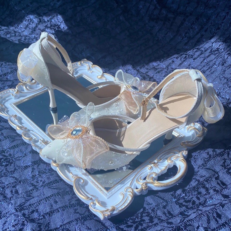 Giày thiết kế Lolita, giày cao gót tiểu thư