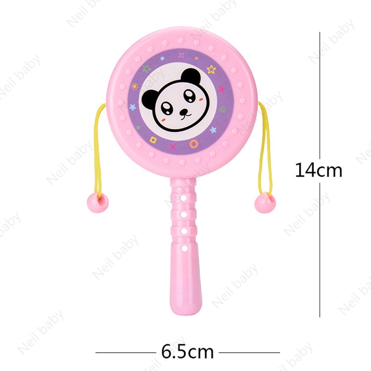 Đồ Chơi Lúc Lắc Tạo Hình Động Vật Dễ Thương Cho Bé Sơ Sinh Đồ Chơi Trống Lục Lạc Bằng Nhựa Nhiều Màu Không Độc Hại Cho Bé