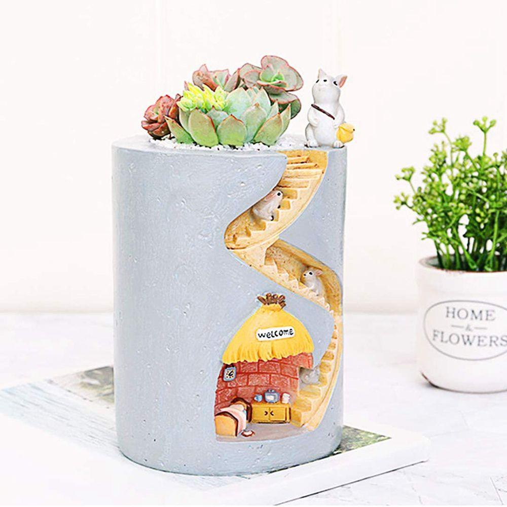 Chậu Hoa Hình Thỏ / Nhím Dễ Thương Dùng Trang Trí Vườn